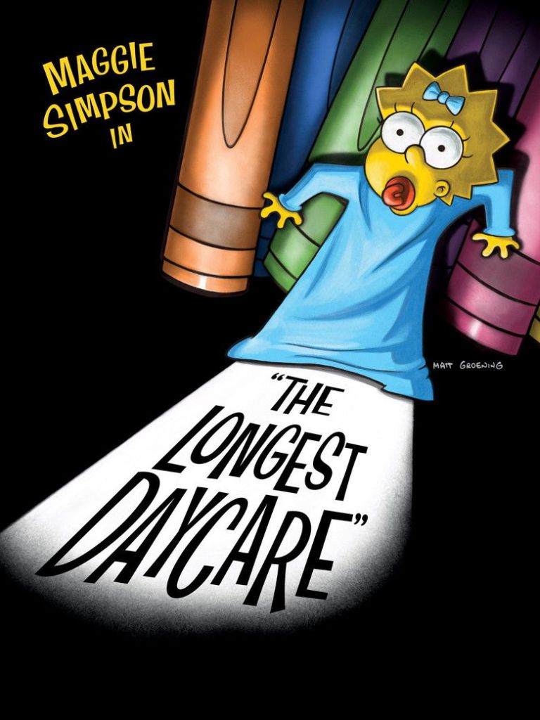 Maggie Simpson in \"The Longest Daycare\""" poster
